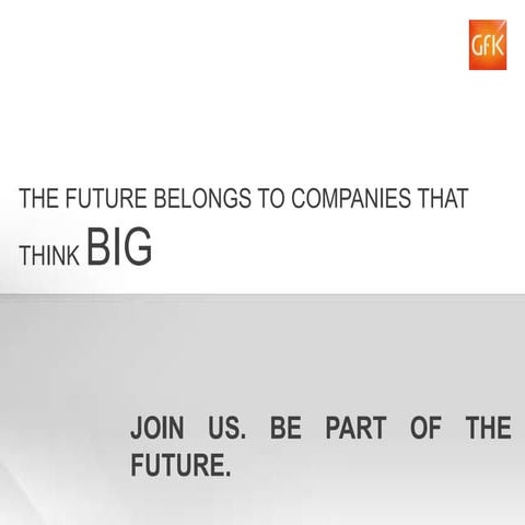 Think Big, join GfK