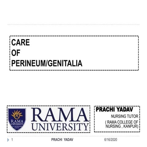 CARE OF PERINEUM/GENITALIA
