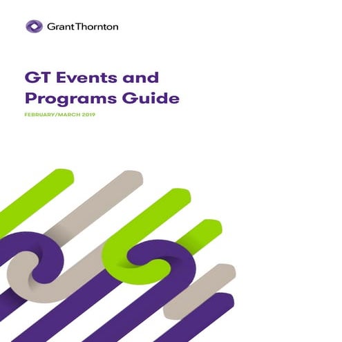GT Events and Programs Guide February/March 2019