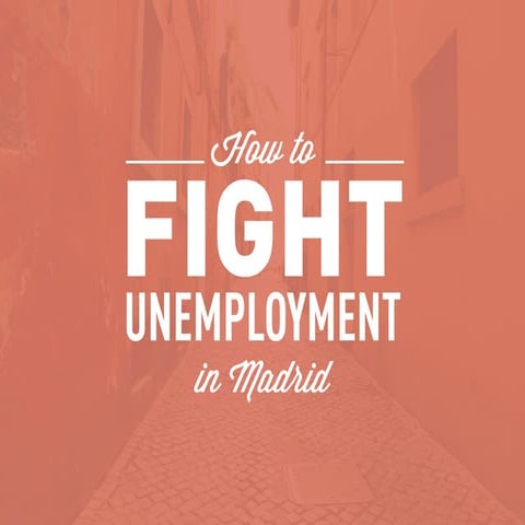 How to fight youth unemployment in Madrid