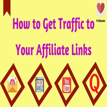 How to Get Traffic to Affiliate links.