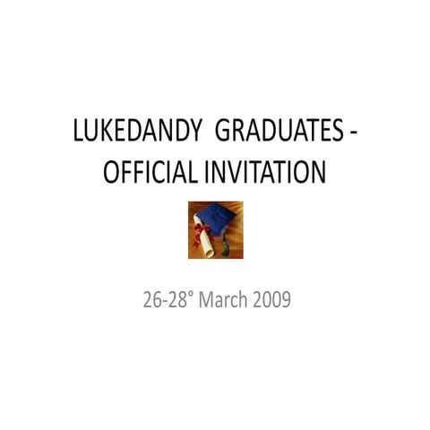 GRADUATION INVITATION