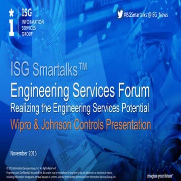 Engineering Services Forum - Wipro & Johnson Controls