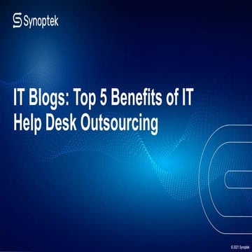 Top 5 Benefits of IT Help Desk Outsourcing