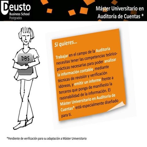 Máster Universitario en Auditoría de Cuentas
