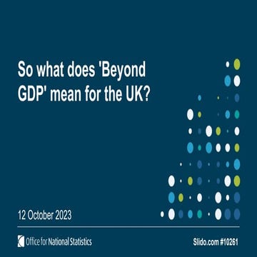 Beyond GDP: international developments and emerging frameworks - 26 ...