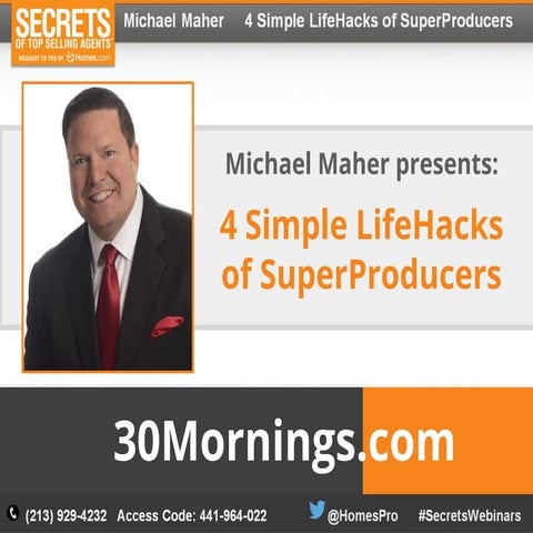 Michael Maher 4 Simple LifeHacks of SuperProducers