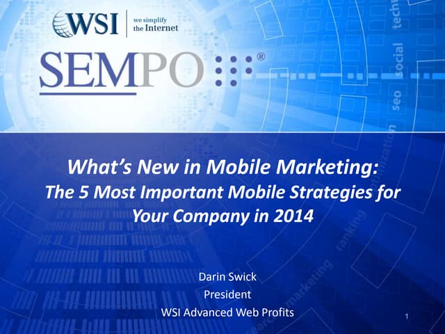 Mobile Marketing Strategies 2014