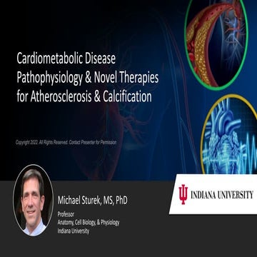 Cardiometabolic Disease Pathophysiology & Novel Therapies for Atherosclerosis...