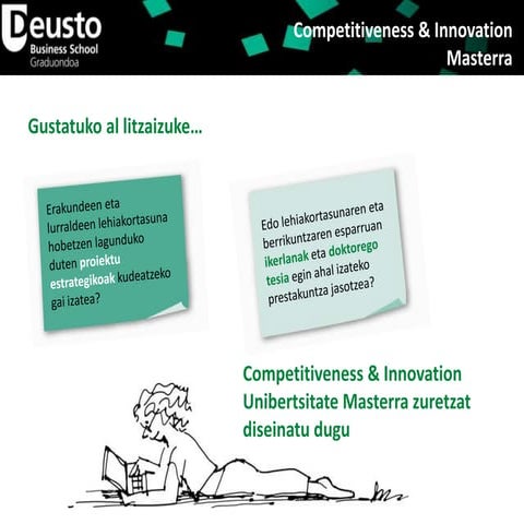 Competitiveness and Innovation Unibertsitate Masterra