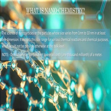 Nanochemistry Basics (B.Tech / B.E. ))