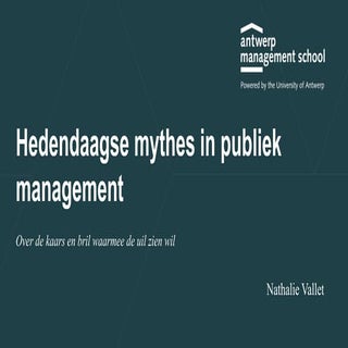 Hedendaagse mythes in publiek manag...