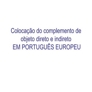 Slideshare COD e COI