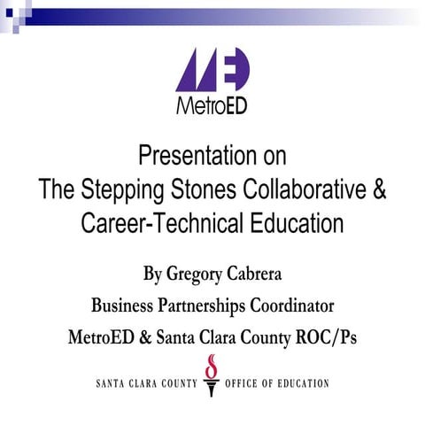 Business & Industry Presentation on The Stepping Stones Collaborative and Car...
