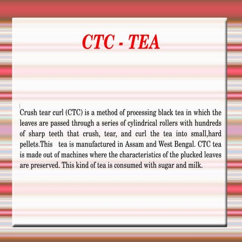 Things You must know about CTC - TEA 