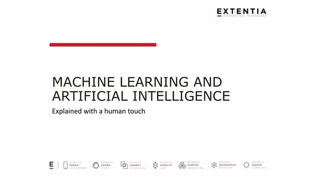 Machine Learning and Artificial Intelligence