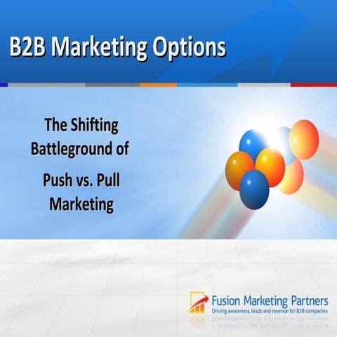 Push and pull marketing strategies ppt for | PDF