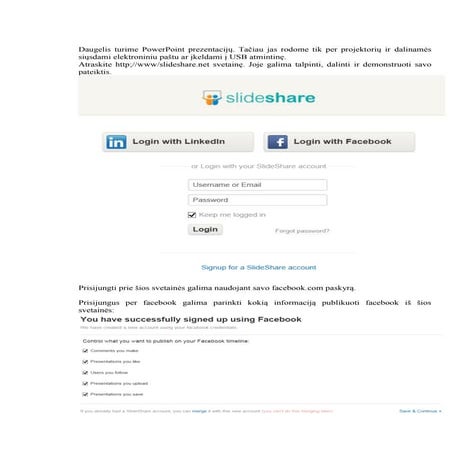 Slide share pagrindai