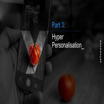 Part 3 | Hyper personalisation