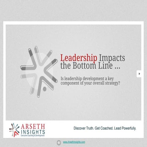 Leadership Impacts the Bottom Line...Is leadership development a key componen...