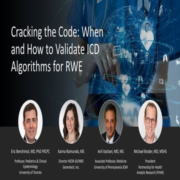 Cracking the Code: When and How to Validate ICD Algorithms for RWE