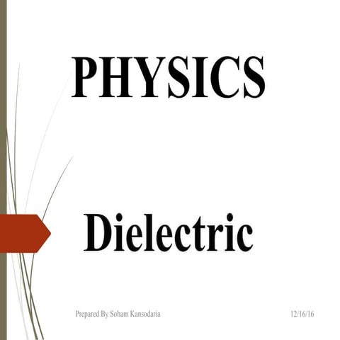 Physics Dielectric