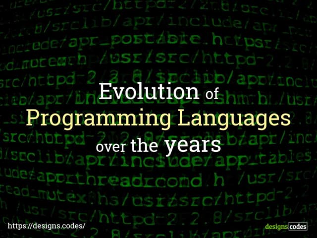 Evolution of Programming Languages Over the Years | PPT