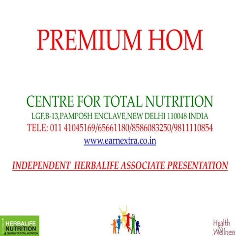 Slideshare=premium hom & skin spa ppt sept 2015