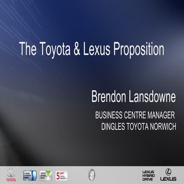 Toyota & Lexus Proposition | PPT