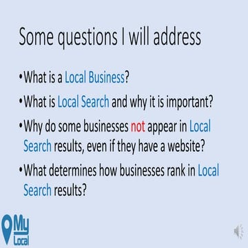 Local Search Overview | PPT