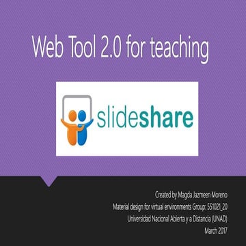 Web Tool 2.0 Slideshare for teaching