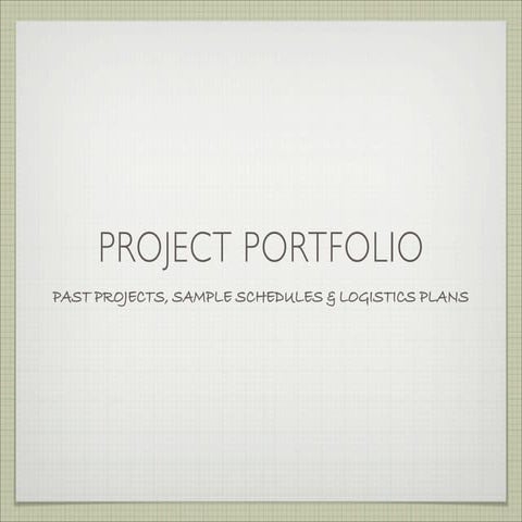 Project Portfolio