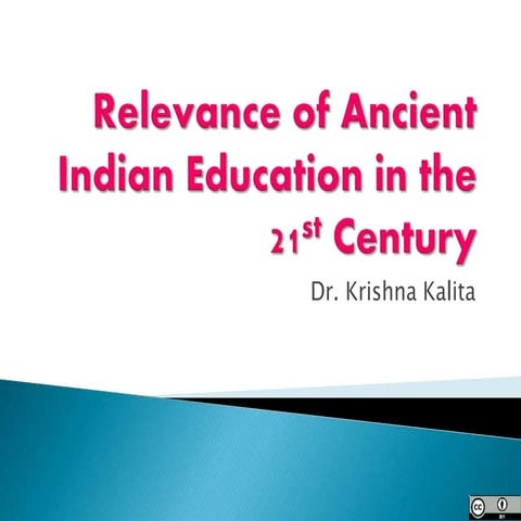 Relevance of Vedic education in 21st century
