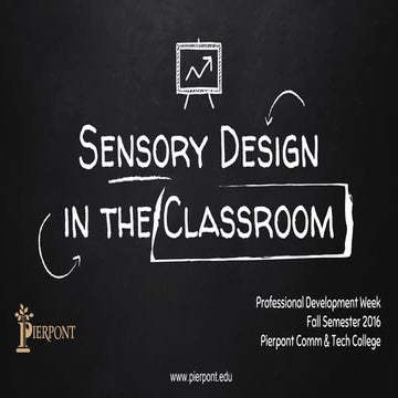 Sensory Classroom Design for College Professional Development
