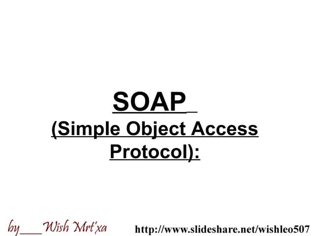 SOAP, UDDI, WSDL. XML definitions 