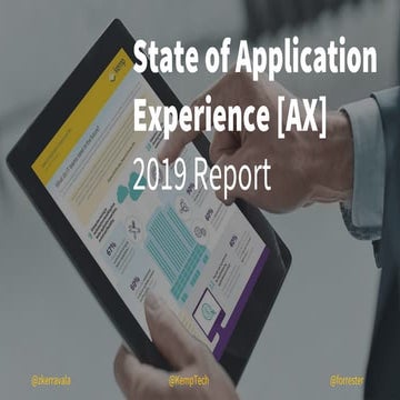 State of Application Experience [AX] Report 2019 