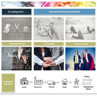 Supply Chain Experience (my backgro...