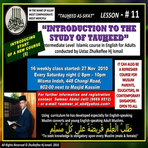 [Slideshare]tauhid course(#11).pptx