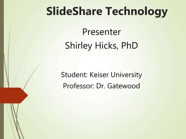 EDU 572 SlideShare Technology