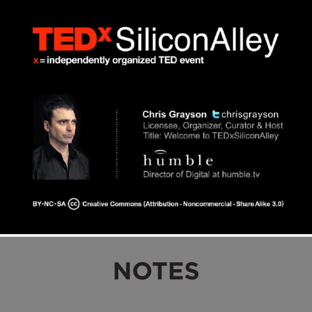Welcome to TEDxSiliconAlley
