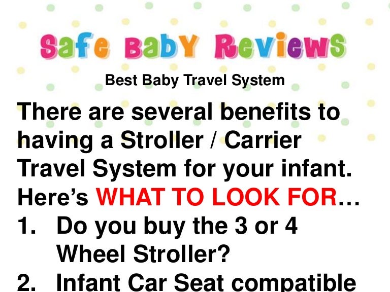 best infant travel system