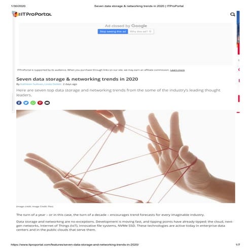 Seven data storage & networking trends in 2020