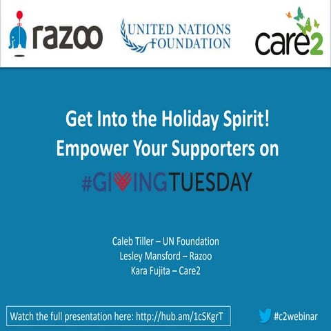 Empower Your Supporters on #GivingTuesday