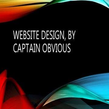 Slide share, website design by captain obvious