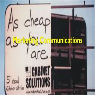 Marketing Communications Lecture