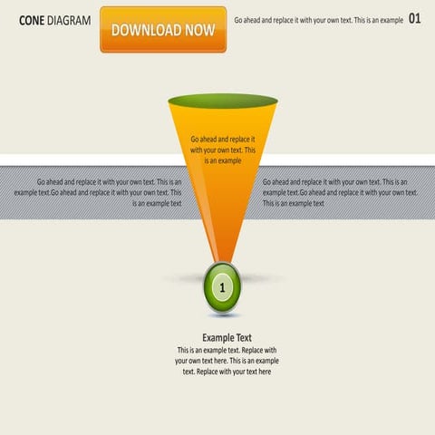 Cone Diagram by Slideshop