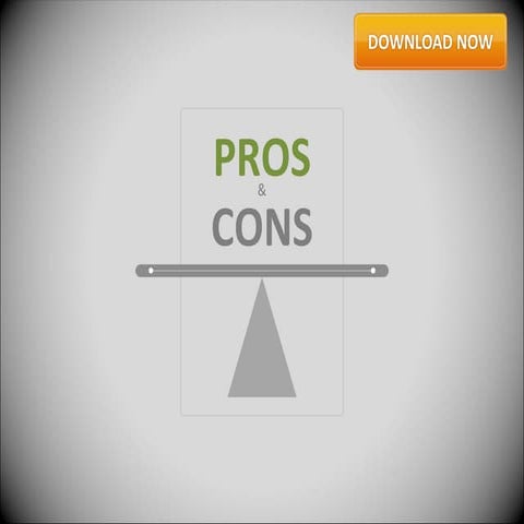 Pro's And Cons Green By Slideshop