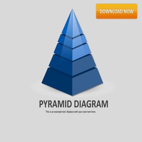Pyramid Diagram by Slideshop