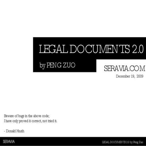 Legal contracts 2.0