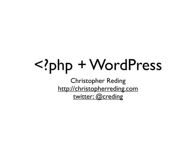 &lt;?php + WordPress